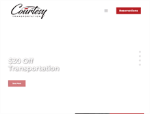 Tablet Screenshot of courtesytransportation.com